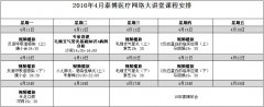 2016年4月网络培训计划